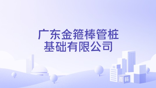 广东金箍棒管桩基础有限公司