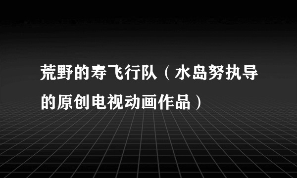 荒野的寿飞行队（水岛努执导的原创电视动画作品）