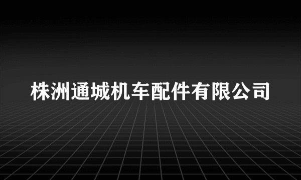 株洲通城机车配件有限公司