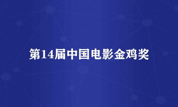 第14届中国电影金鸡奖