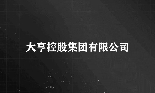 大亨控股集团有限公司
