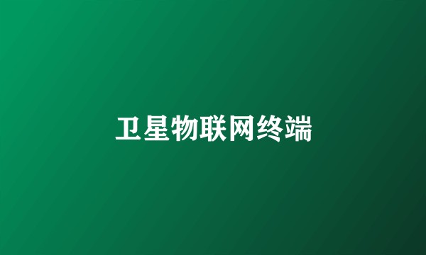卫星物联网终端