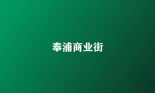 奉浦商业街
