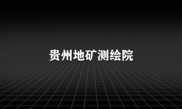 贵州地矿测绘院