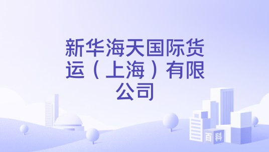 新华海天国际货运（上海）有限公司
