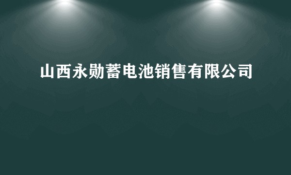 山西永勋蓄电池销售有限公司