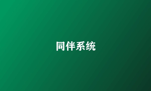 同伴系统