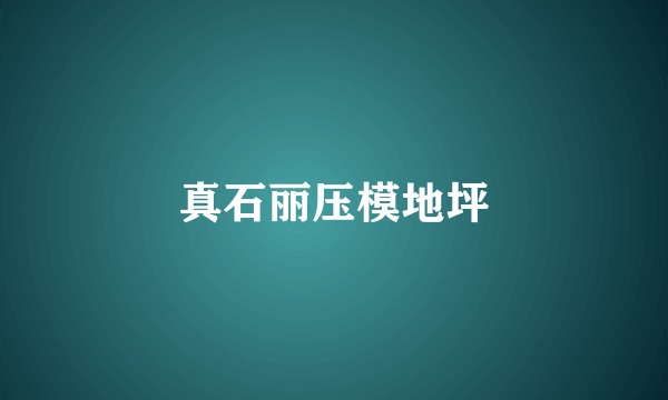 真石丽压模地坪