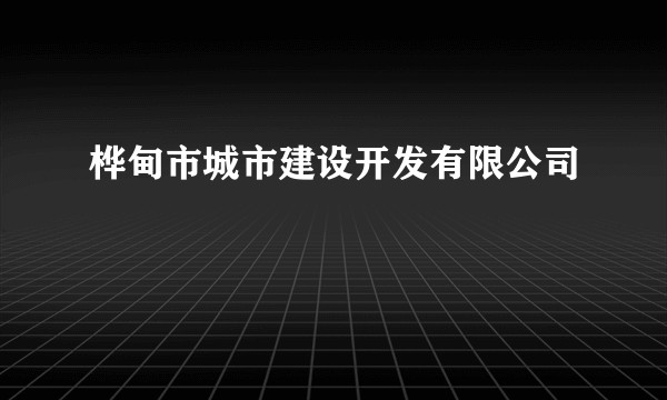 桦甸市城市建设开发有限公司