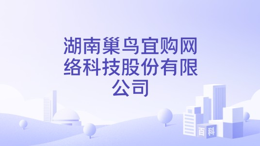 湖南巢鸟宜购网络科技股份有限公司