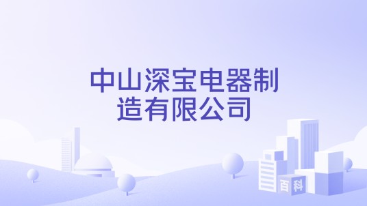 中山深宝电器制造有限公司