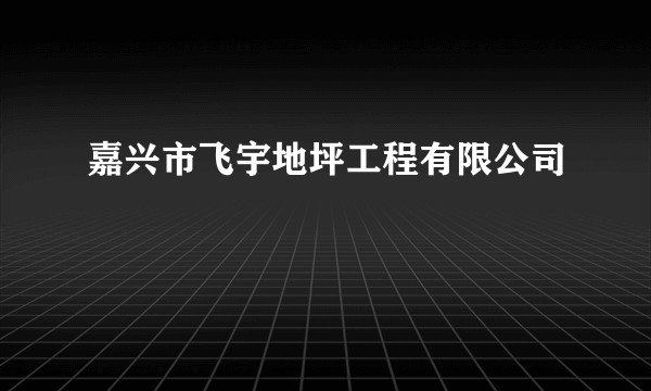 嘉兴市飞宇地坪工程有限公司