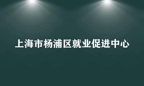 上海市杨浦区就业促进中心