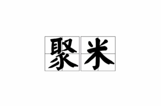 聚米(词语)