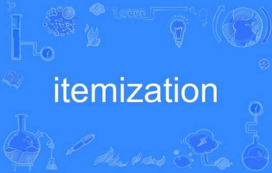 itemization