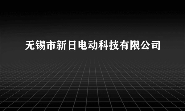 无锡市新日电动科技有限公司