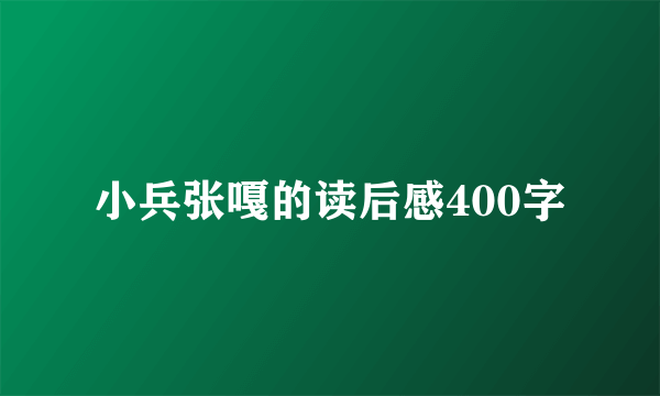 小兵张嘎的读后感400字