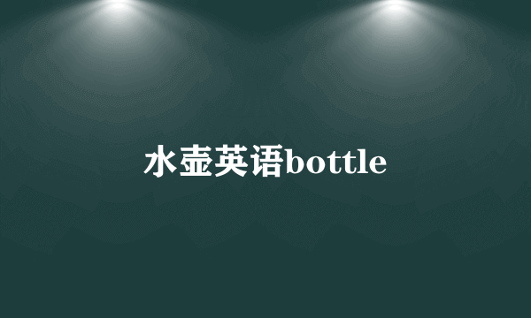 水壶英语bottle