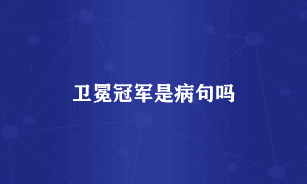 卫冕冠军是病句吗