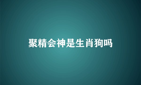 聚精会神是生肖狗吗