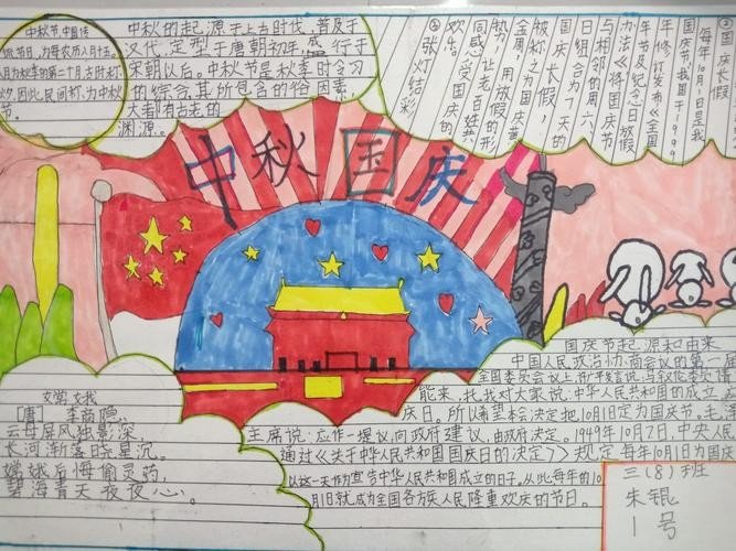 国庆手抄报好看又简单漂亮