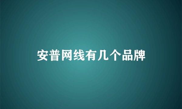 安普网线有几个品牌