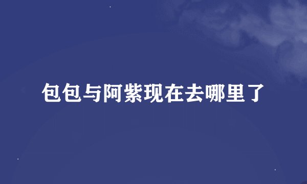 包包与阿紫现在去哪里了