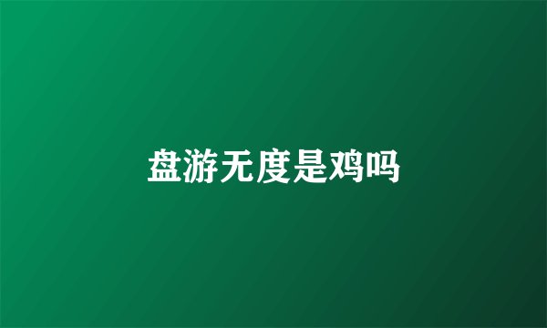 盘游无度是鸡吗
