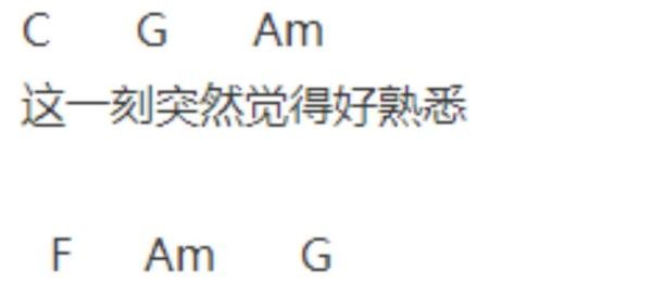 《可惜不是你》吉他谱