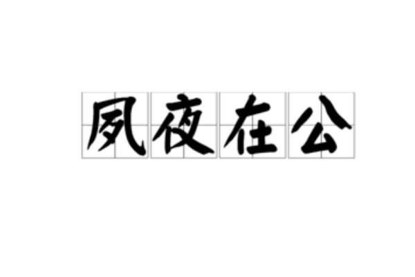 夙夜在公什么意思