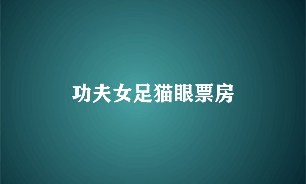 功夫女足猫眼票房