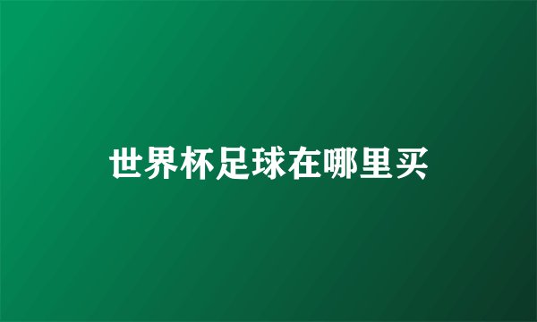 世界杯足球在哪里买