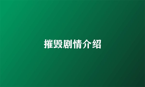 摧毁剧情介绍