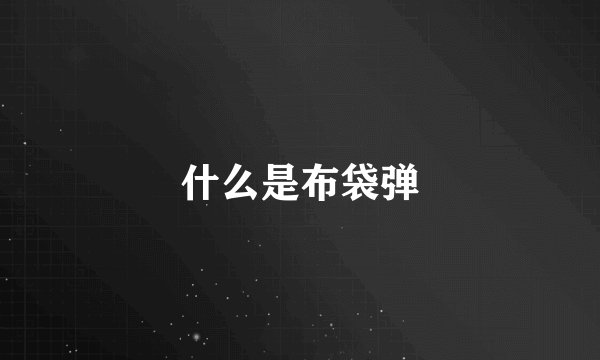 什么是布袋弹