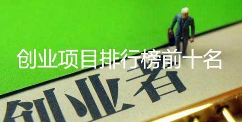 创业项目排行榜前十名