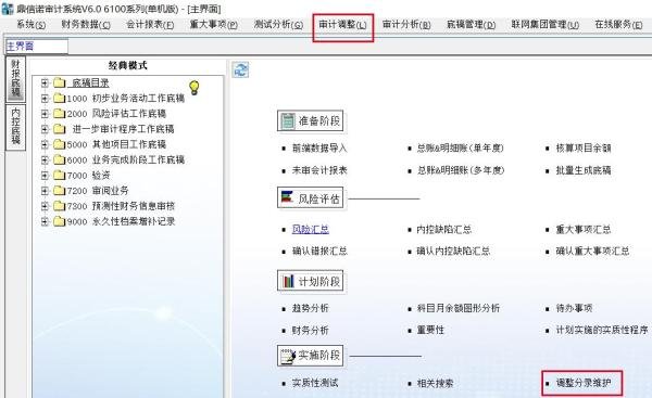 如何用鼎信诺做审计调整