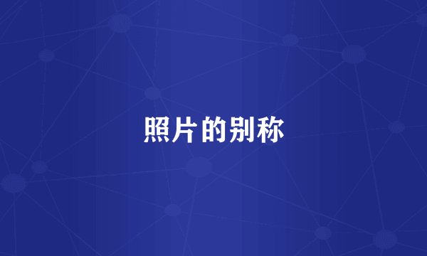照片的别称