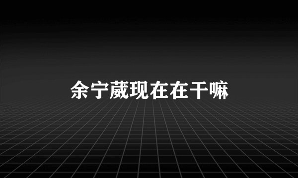 余宁葳现在在干嘛