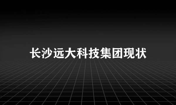 长沙远大科技集团现状