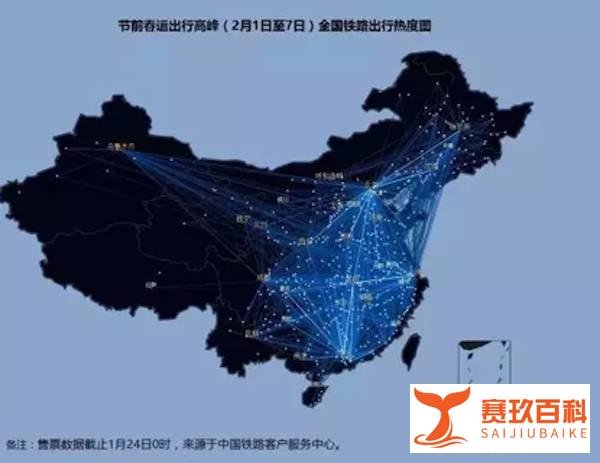 央视曝春运最繁忙十条线路图