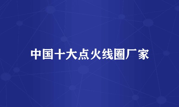 中国十大点火线圈厂家