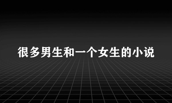 很多男生和一个女生的小说