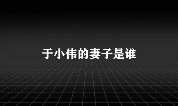 于小伟的妻子是谁