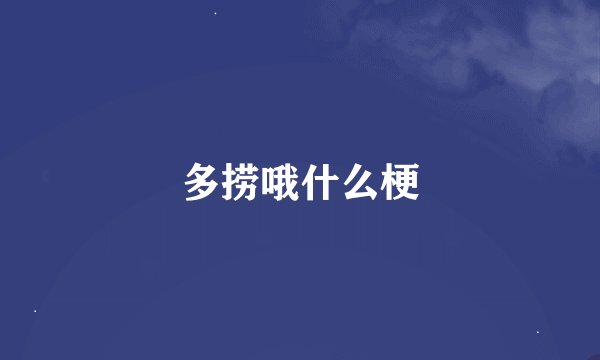 多捞哦什么梗