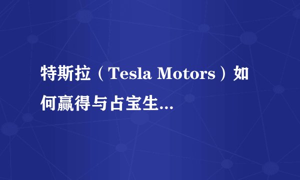 特斯拉(Tesla Motors)如何赢得与占宝生之间的商标纠纷?