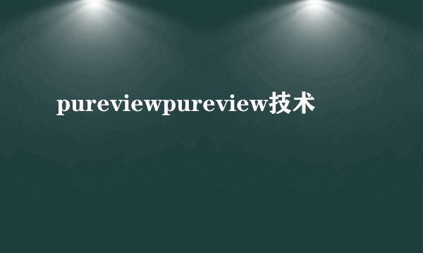 pureviewpureview技术