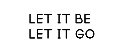 let it be和let it go的区别是什么？