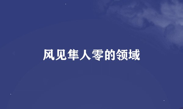 风见隼人零的领域