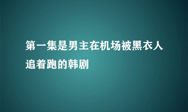 第一集是男主在机场被黑衣人追着跑的韩剧