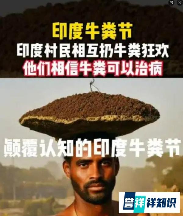 印度“泼粪节”，上万民众互掷牛粪祈求健康